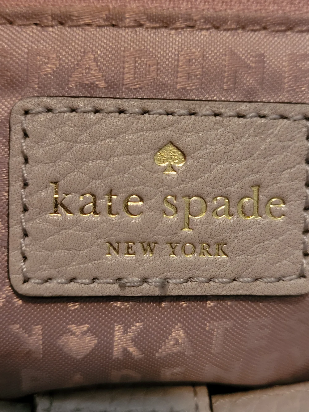 Kate Spade Prospect Place Small Alessa Pebbled Leather Bow Handbag Blush/Stone
